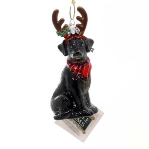 KURT ADLER 4.0 Inch Dog With Antlers Ornament Christmas Puppy Tree Ornaments - 1 of 2