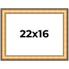 PosterPalooza | Traditional Gold Picture Frame - UV Acrylic, Backing Board, Hanging Hardware Included - 2 of 4