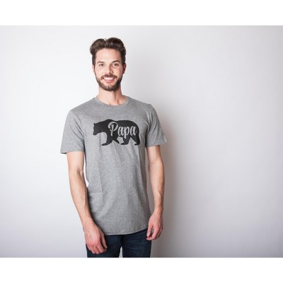 Мужские футболки Crazy Dog T-Shirts, Inc. Mens Papa Bear Funny Shirts for Dads Gift Idea Humor Novelty Tees Family T shirt - Crazy Dog Men's T Shirt Gift for Dad Dark Grey L — фото 2