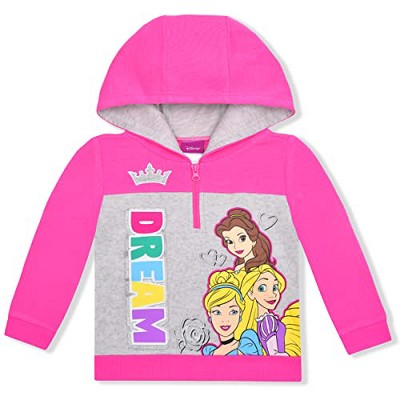 Toddler Girls' Disney Princess Fleece Pullover Sweatshirt - Pink