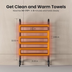 Yeego Large Towel Warmer Bucket with LED Screen Drying Fuction & Timer White 35L - 1 of 4