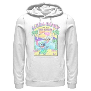 Men's Lilo & Stitch Aloha Hawaii Come Visit the Islands Pull Over Hoodie - 1 of 4