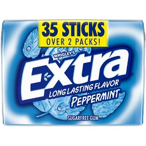 EXTRA Peppermint Sugar free Gum - 35 Stick Pack - 1 of 4