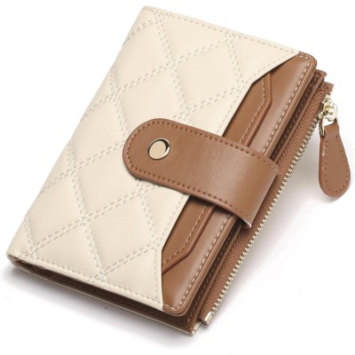BEAFUP Small Wallet for Women,RFID Blocking Bifold Wallet with Zipper Pocket 9 Card Slots,ID Window,Removable Sleeve for Parties,Shopping