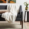 Solid Sherpa Throw Blanket - Threshold™ - image 2 of 4