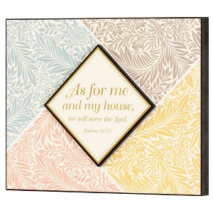 Dicksons As for Me and My House We Serve The Lord 8 x 10 MDF Decorative Wall Plaque - 1 of 3