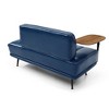 CAVINAS Modern Faux Leather Upholstered Single Sofa with Side Table, 360-degree Swivel Tray Couch for Living Room, Accent Sofa for Bedroom - 4 of 4