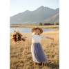 2Bunnies 2 Piece Lace Top Tulle Skirt Boho Rustic Flower Girl Dress Set - 3 of 4