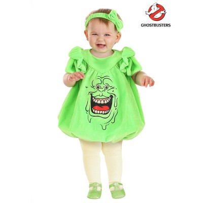 Halloweencostumes.com 0-3 Months Girl Ghostbusters Slimer Bubble ...