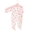 Hudson Baby Infant Girls Cotton Snap Sleep and Play 2pk, Girls Forest - 2 of 4
