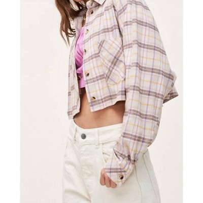 Women's Cropped Button Down - Mimosa