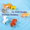 Bath Toys No Hole, for Infants 6-12& Toddlers 1-3, No Hole Bathtub Toys (Animal, 6 Pcs with Mesh Bag) - 2 of 4