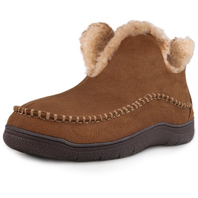 mens memory foam boot slippers