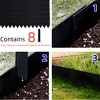 6 Pack Corten Steel Landscape Edging 40"x8" Hammer-In Black Garden Borders w/ 8 Clips & Gloves for Yard, Flower Beds & Paths - 4 of 4