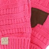 C.C Kids' One Size Fits Most Solid Cable Knit Touchscreen Gloves - 3 of 3