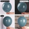 PartyWoo Balloons Slate Blue Dusty Petrol 12 Inch 50 pcs - 2 of 4