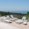 California 4Pk Aluminum Chaise Lounge: Weather-Resistant, Adjustable Backrest, Mesh Seat - Christopher Knight Home - 2 of 4