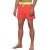 Lars Amadeus Men's Holiday Solid Elastic Waist Side Pockets Beach Shorts - 4 of 4