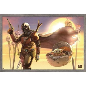 Trends International Star Wars: The Mandalorian - Manga Desert Framed Wall Poster Prints - 1 of 4