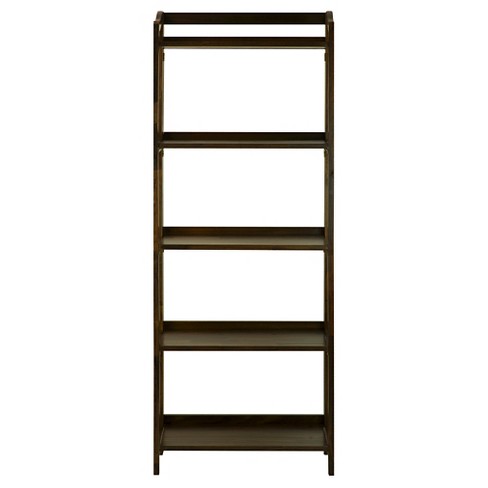 5 Shelf Folding Bookcase, Stratford Rustic Storage Bookcase Instructions