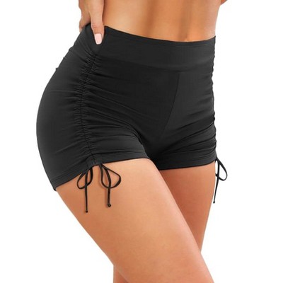 FIONECA Women Swim Shorts High Waisted Swimsuit Shorts Tummy Control Bathing Suit Bottom Plus Size Boyshorts