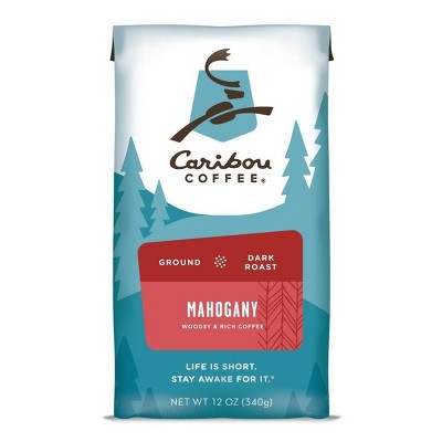 Caribou Coffee Mahogany Dark Roast Ground Coffee - 12oz