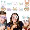 Big Dot of Happiness Spring Easter Bunny Glasses and Masks - Paper Card Stock Happy Easter Party Photo Booth Props Kit - 10 Count - 2 of 4