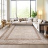 Modern Bordered Area Rugs Washable Geometric Floor Carpet - 3 of 4