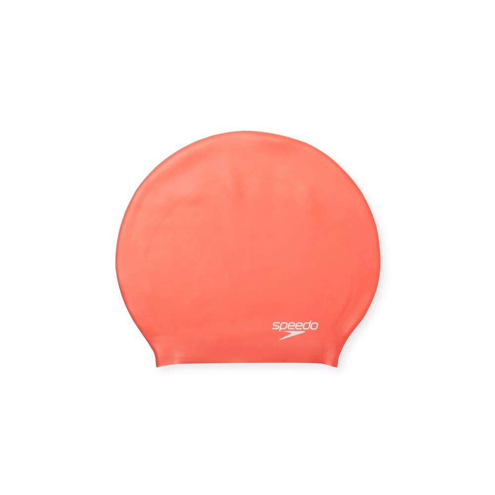 Speedo Volume Swim Cap - Coral: Silicone, One Size Fits Most