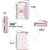Small Wallet for Women Leather,RFID Blocking Bifold Zipper Pocket Credit Card Holder Purse Wallets with ID Window - 4 of 4