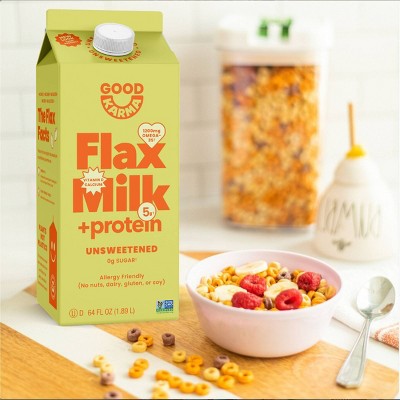 Good Karma Dairy-Free Unsweetened Flaxseed Milk - 64 fl oz