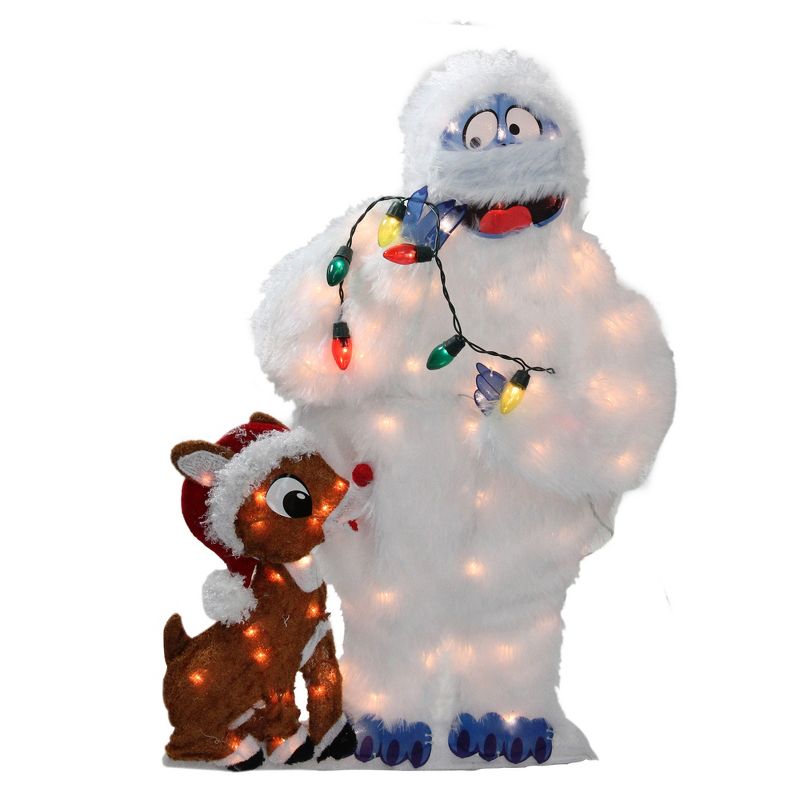 Rudolph the Red Nosed Reindeer Christmas 32" Prelit Bumble 2D Outdoor Decoration - Clear Lights, 1 of 4