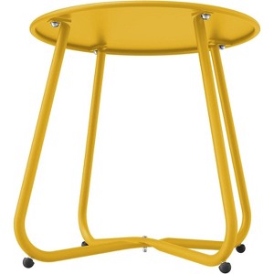 Senpuki Versatile Indoor & Outdoor End Table - 18" Round Side Table , UV & Rust Resistant Finish - 1 of 4