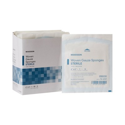 Mckesson Woven Gauze Sponges, 12-ply, 4 In X 4 In, 50 Per Pack, 24 ...