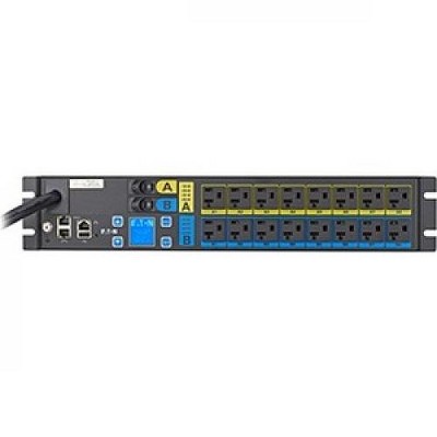 Eaton ePDU Managed 16-Outlet PDU - Managed - NEMA L5-30P - 16 x NEMA 5-20R - 120 V AC - 2880 W - Network (RJ-45) - 2U - Horizontal - Rack Mount
