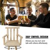 Resenkos Counter Bar Stools, Counter Stool,Rustic Bar Stool Chair with Footrest,Wide Armrest, 4-Foot,Light Brown - 2 of 4