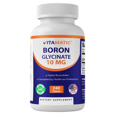 Chelated Boron Glycinate 10mg - 240 Tablets