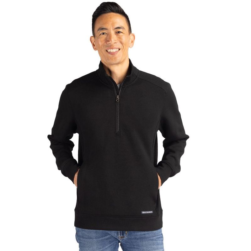 Cutter & Buck Roam Eco Recycled Quarter Zip Mens Pullover, 2 of 3