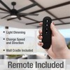 72" Solaria Damp Rated Ceiling Fan with Remote, 6-Speed, LED, Matte Black - Hunter Fan - 4 of 4