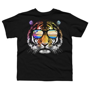 Boy's Design By Humans Summer Tiger By clingcling T-Shirt - 1 of 2