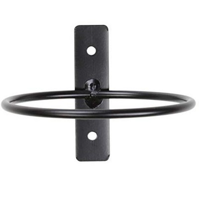 4-Inch Terracotta and Black Metal Wall Planters Set