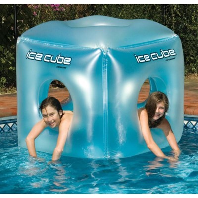Swimline 49" Water Sports Inflatable Ice Cube Habitat 4-Person Swimming Pool Float - Blue