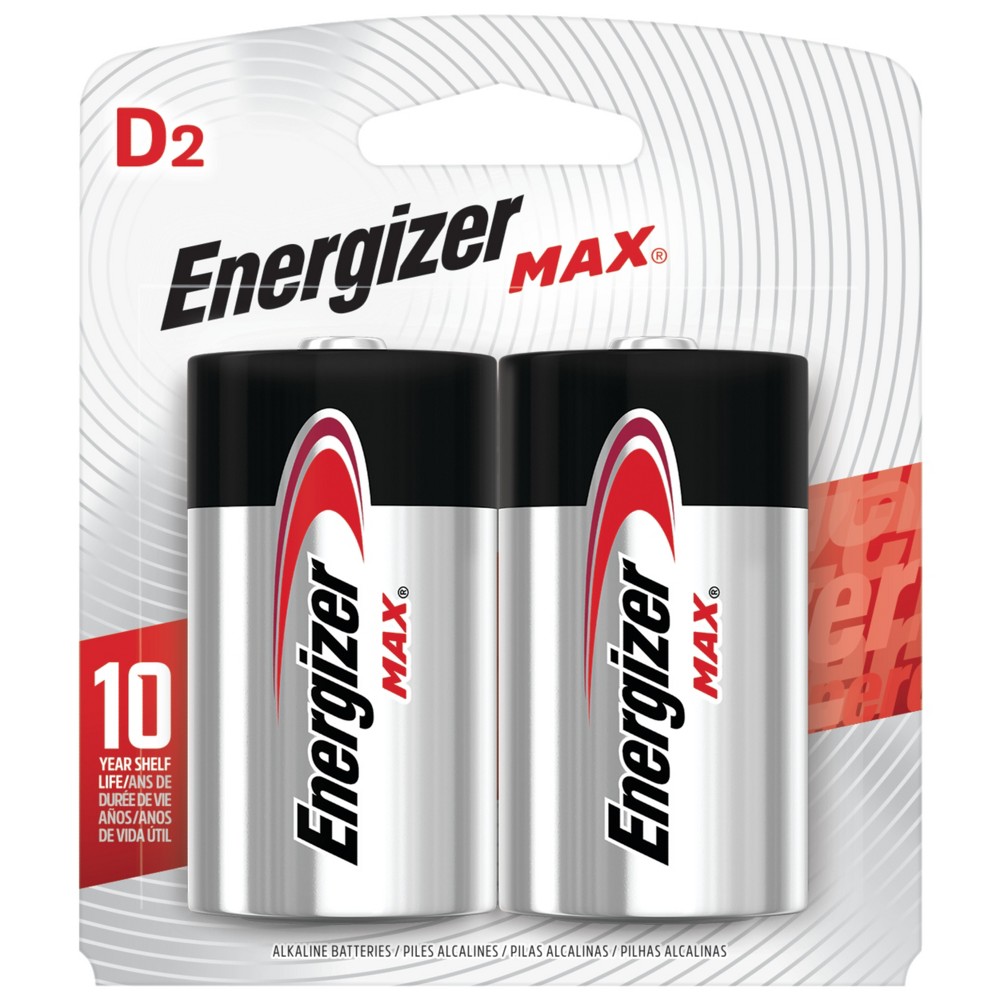 Photos - Battery Energizer Max D Cell  – 2pk Alkaline Battery 