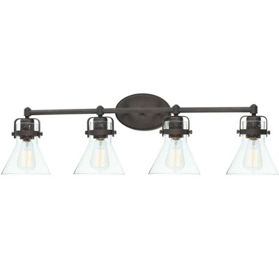 Maxim Lighting Seafarer 4 - Light Vanity in  Oil Rubbed Bronze/Seedy