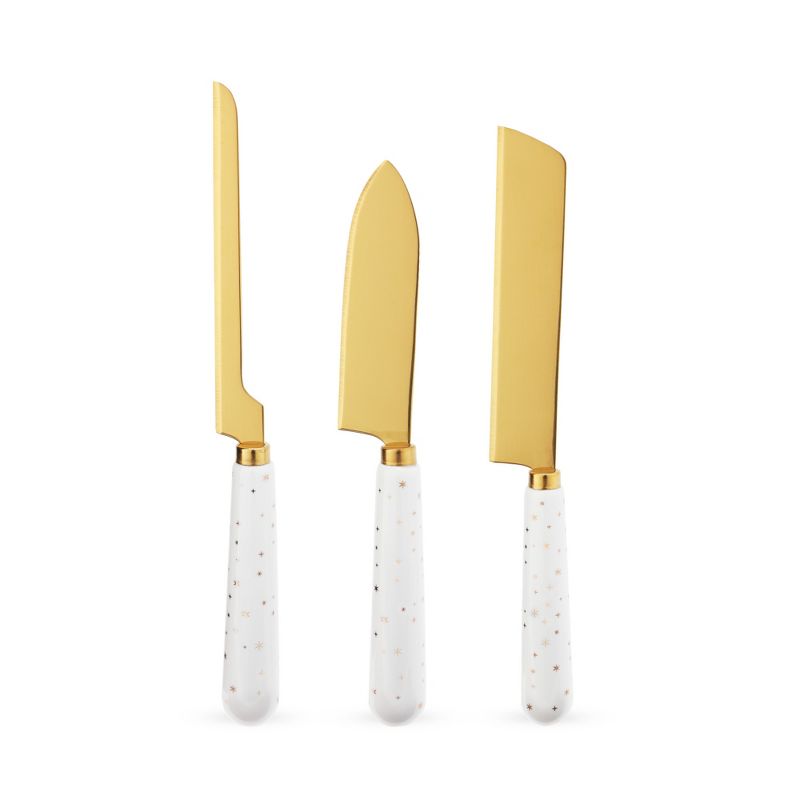 Starlight Cheese Knife Set by Twine, 1 of 9