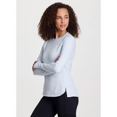 Avalanche Outdoor Buttery Soft Long Sleeve Top Crewneck Hiking Shirt with Thumbholes