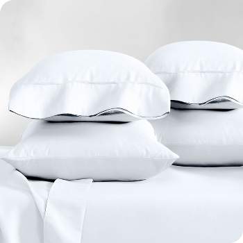 Full Warm White 4 Piece Ultra-Soft Double Brushed Sheet Set by Bare Home