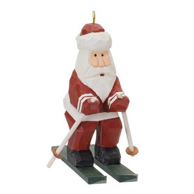 Melrose Santa on Skis Ornament (Set of 6)