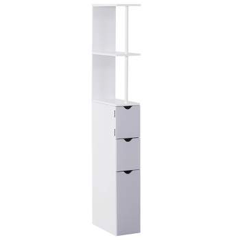 Bathroom Storage Cabinet w/ 2 Door 2Drawer Tall Freestanding