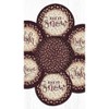 Earth Rugs Holiday Festive Round Trivets in Basket – Farmhouse Rustic Dining Set - 3 of 3